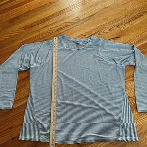 Athletic striped dry fit shirt